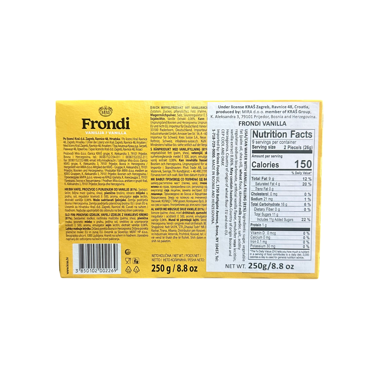 Kras Frondi Vanilla 250g