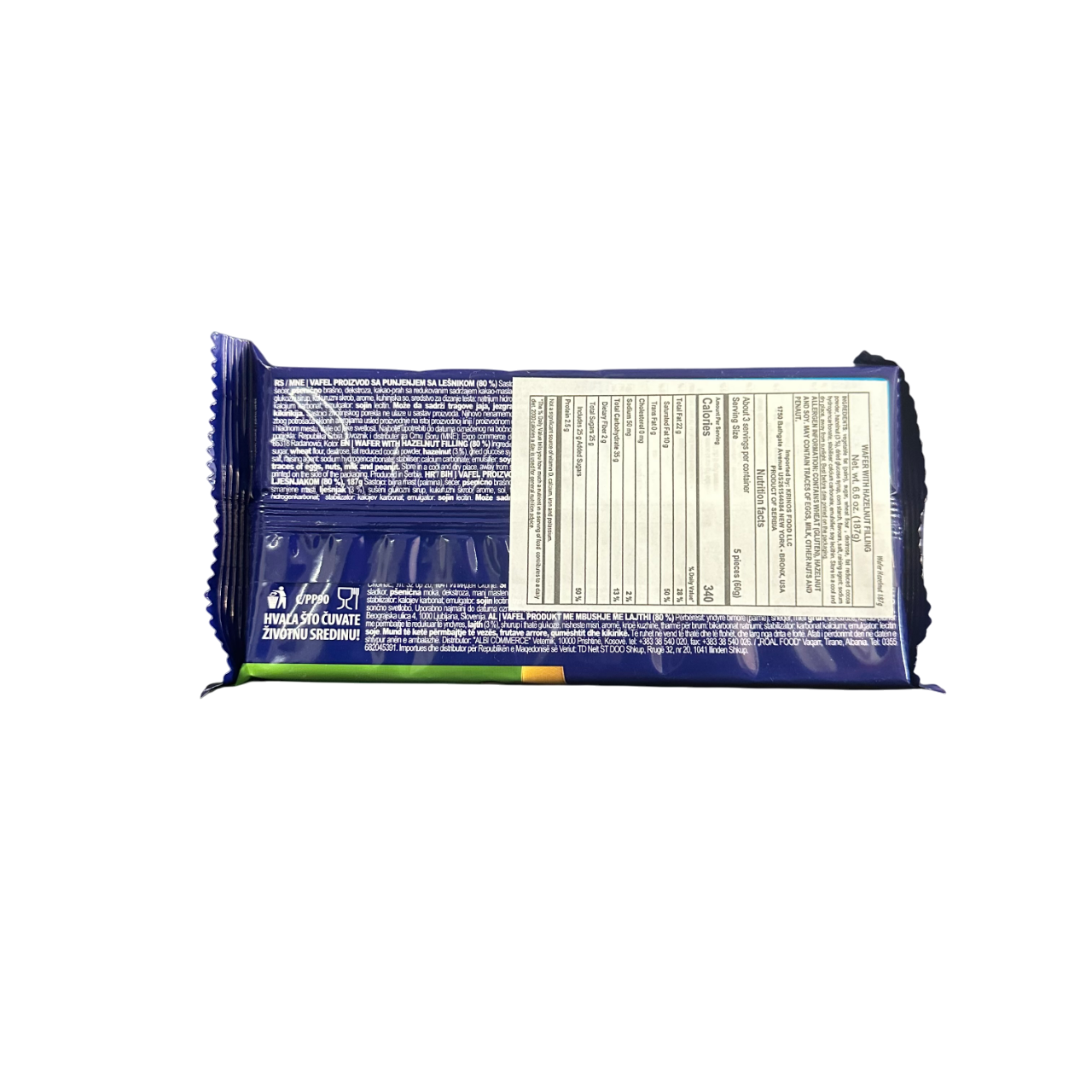 Jaffa Napolitanke with Hazelnut 187g