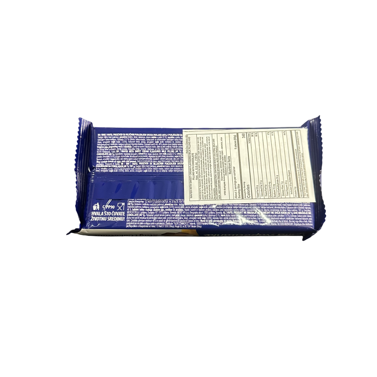 Jaffa Napolitanke with Choco and Milk 187g