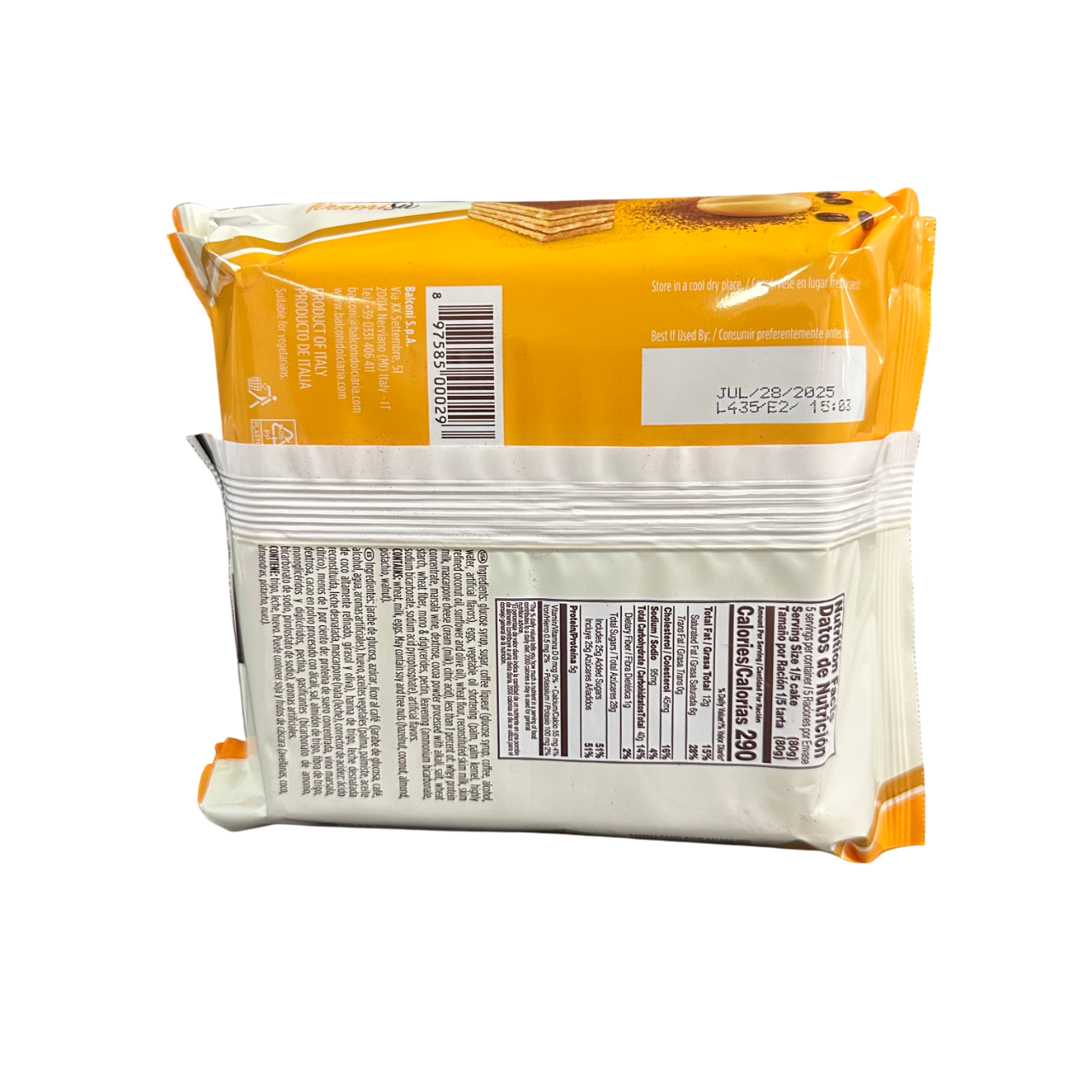 Balconi Tiramisu Sponge Cake 400g