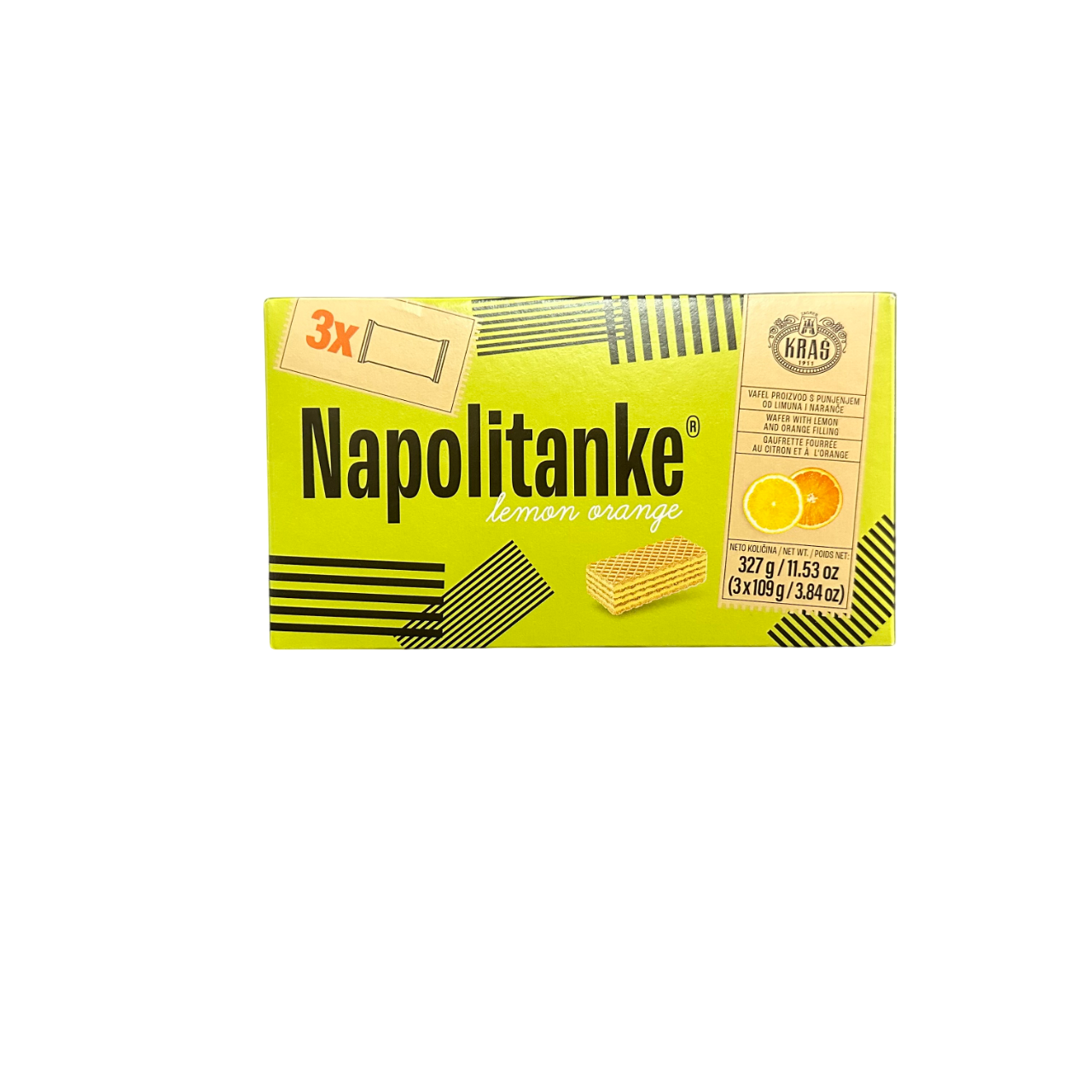 Kras Napolitanke Lemon Orange 327g