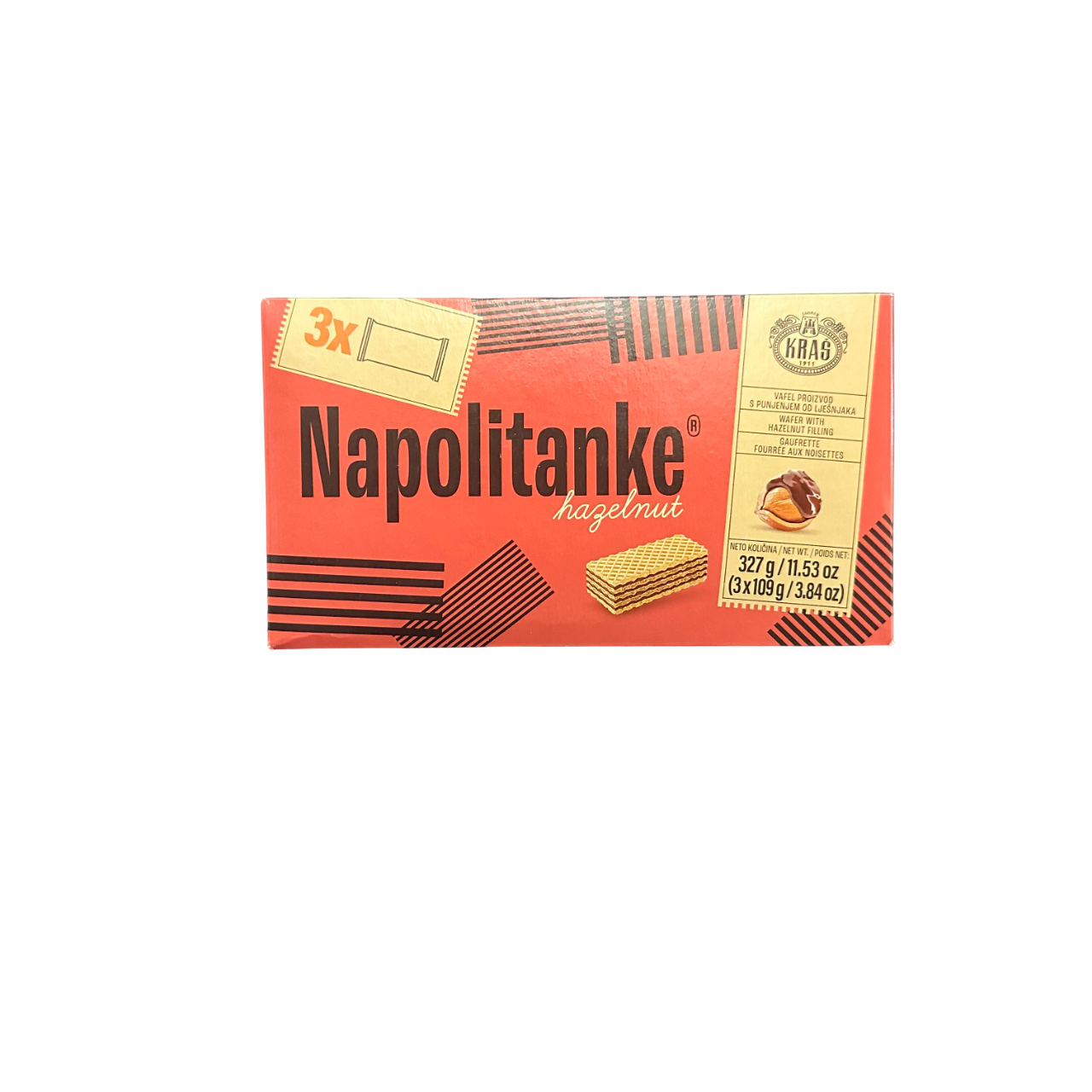 Kras Napolitanke Hazelnut 327g